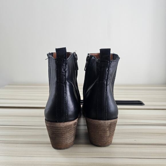 Frye Alton Black Leather Chelsea Boots Size 7.5 - Picture 6 of 8